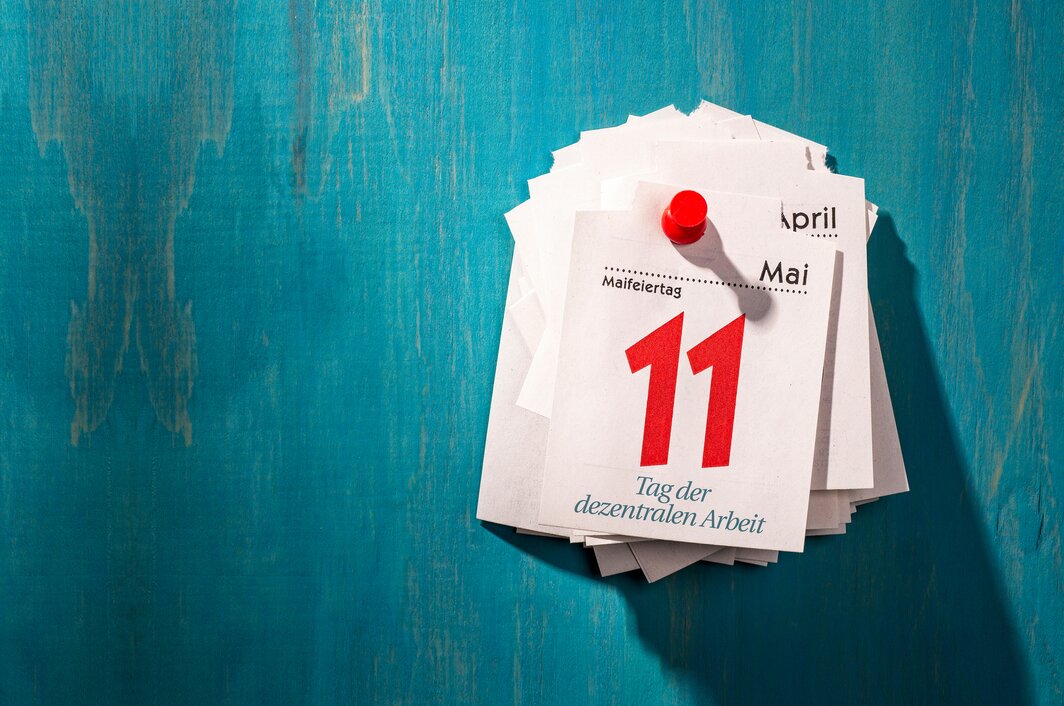 Maifeiertag 11. Mai - Tag der dezentralen Arbeit