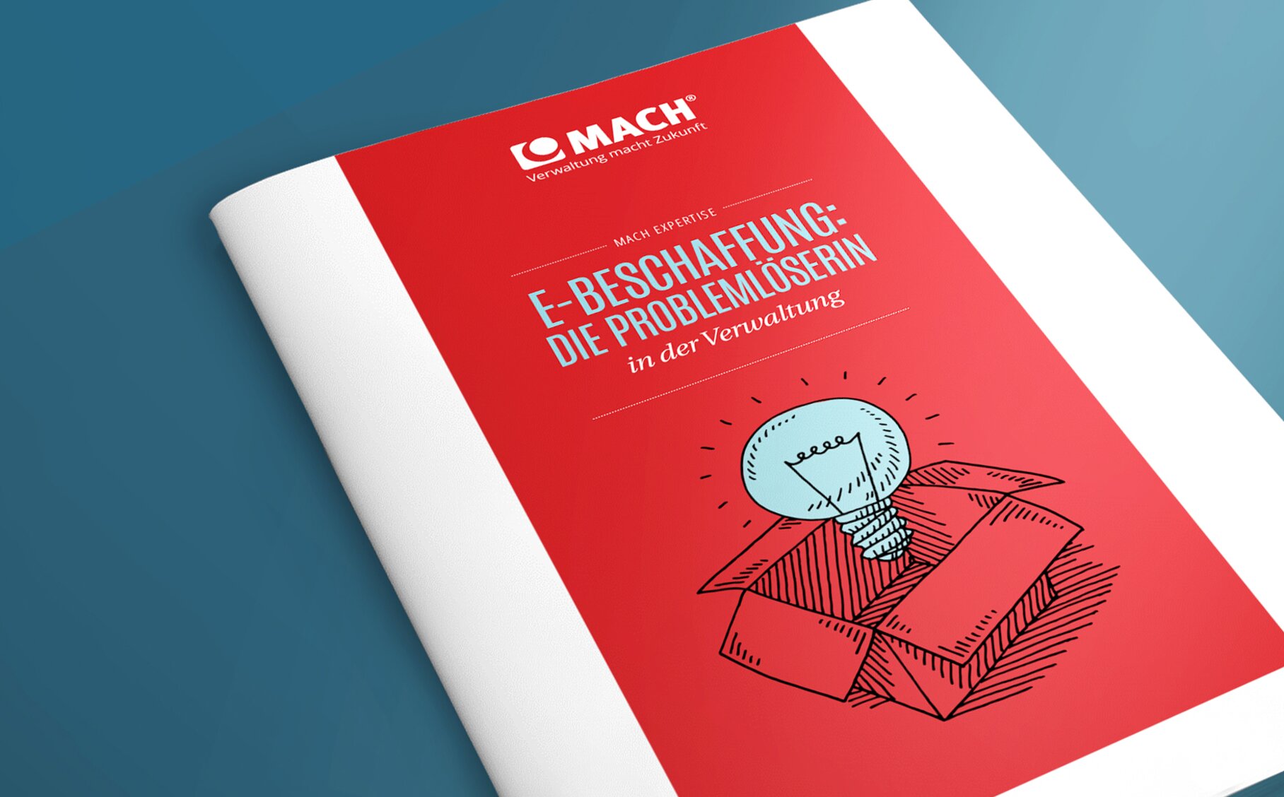 Cover des MACH Expertisepapiers E-Beschaffung.